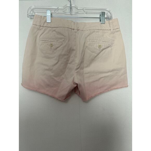 J.Crew Women’s Chino Shorts Pink Raw Hem Broken In Boyfriend Cotton Size 00 - Picture 9 of 11